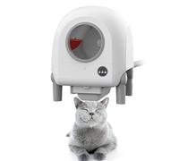 Bac à LitièRe Automatique Pour Chat, Avec Bac De Collecte Des DéChets Amovible/Conception D'éChappement Automatique/ContrôLe Par Application Et ContrôLe Par Panneau