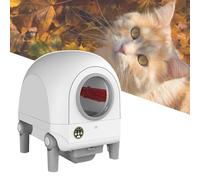 Bac à LitièRe Automatique Pour Chat De 68 L Autonettoyant, Avec Bac De Collecte Des Ordures, Tous Les Chats Peuvent L'Utiliser, ContrôLe Par Application/ContrôLe Par Panneau