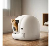 Petkit Litière automatique Puramax 2 Pack premium 76 L Blanc