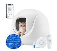CATLINK Bac à litière autonettoyant pour chat Baymax-Lite – 4 modes de nettoyage – Application