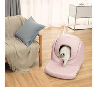 Bac à litière autonettoyant Catlink Baymax Sakura - Baymax Sakura avec escalier