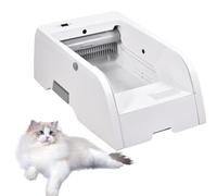 Bac à litière autonettoyant Ouvert pour Chat 5 L-Télécommande par Bouton et Application,Inférieur à 45 DB,Protection par capteur Infrarouge et anti-fuite-74 (L) x 45 (l) x 25 cm (H),20 kg Max.,220V