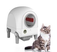 Bac à LitièRe Autonettoyant Pour Chat, Tuyau D'éChappement Extensible De 1,5 à 2 M, Bac à LitièRe Automatique Pour Chat Robot, Pour Familles Avec Plusieurs Chats