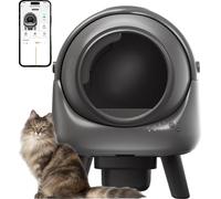 Bac à litière autonettoyant, pour plusieurs chats, capacité 75L, niveau sonore 35 dB, capteurs de sécurité, contrôle intelligent par application
