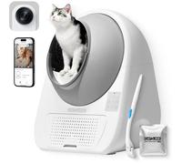 Bac à litière autonettoyant PRO Ultra Haute Performance, équipé d'une caméra IA, 5G/WiFi, convient aux foyers multi-chats