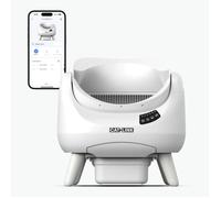 Catlink Open-X Bac À Litière Autonettoyant , Contrôle Par Application, 2,4g/5g/Wifi, Avec Tapis De Litière Pour Chat，Grand Volume De 12 Litres, Pour Tous Types D'Épandage