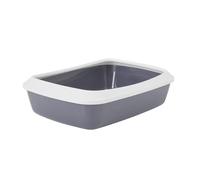 Savic Bac + bord pour chat Isis Anthracite 50 x 37 x 14 cm