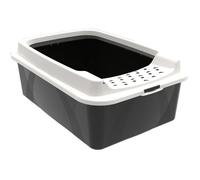 Bac à litière avec rebords - ROTHO MYPET - BONNIE - 57.2 x 39.3 x 20.9 cm - Noir