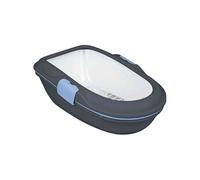 TRIXIE Berto Chat Toilettes ouvertes pour animaux de compagnie Gris, Blanc