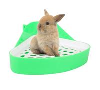 Bac à litière Bunny Corner,Maison de Toilette d'angle pour bac à litière pour Lapin | Pet Toilet Potty Trainer Cage pour Animaux de Compagnie détachable pour Lapin Cochon d'Inde furets chinchill