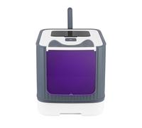 Bac à Litiere Chat Autonettoyante,Bac Litiere pour Chat,Litière Automatique Autonettoyant pour Chats, pour Chats avec des Rayons ultraviolets-44,5 * 36,5 * 34,5 cm-Blanc-UV