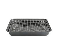 Bac à litière d'angle pour chat - Bac à litière amovible - Pot en acier inoxydable - Accessoire de cage pour animaux de compagnie de petite et moyenne taille