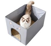 Bac À Litière De pour Chat Toilette Pliante Portable Étanche | Litière de voiture Camping-Car Maison Extérieur Voiture Camping Intérieur Animal De Compagnie