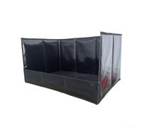 Bac à litière d'intérieur pour chien avec protection d'urine à bords hauts, pliable pour chiot, boîte à litière étanche, toilettes portables pour balcon, salle de bain pour chien de petite et moyenne