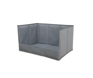 Bac à litière d'intérieur pour chien avec protection d'urine à haut bord, pliable pour chiot, boîte à litière étanche, toilettes portables pour balcon, salle de bain pour chien de petite et moyenne