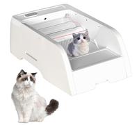 Bac à litière électrique autonettoyant, bac à litière intelligent avec contrôle par application, boîte à litière automatique pour chats d'intérieur