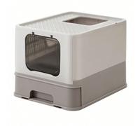 Bac À Litière Fermé Pour Chat, Maison De Toilette, Plateau Amovible, Capacité De Charge 15 Kg