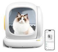 Bac à litière for Chat autonettoyant 75 L Extra Large Automatique Ouvert for Plusieurs Chats Protection de sécurité intégrée