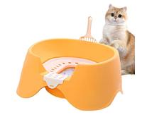 Bac à Litière | Grand Plateau Antiadhésif - avec Ouverture par Le Haut et Bords Hauts pour Déjections, Fournitures pour Animaux Domestiques pour Maison, Chatons, Lapins et Grands Chats en