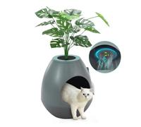 Bac à litière Intelligent for Chat en Forme d'œuf avec système d'élimination des odeurs Semi-fermé