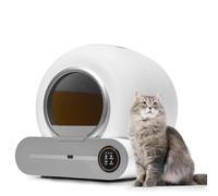 Bac À Litière Intelligent For Plusieurs Chats, Bac À Litière D'une Capacité De 65 Litres Avec Fonctions Désodorisantes Et Autonettoyantes, Détecte Le Nombre De Fois Où Le Chat Va Aux Toilettes Et Son