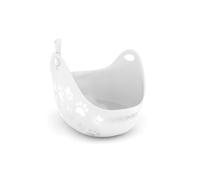 Bac à litière - Litter Box - Blanc - Compact et léger - Parois élevées - Poignées intégrées