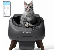 Bac à litière ouvert autonettoyant Catlink Open-X C08, bac à litière intelligent pour les foyers avec plusieurs chats,Wi-Fi 5G/2,4G