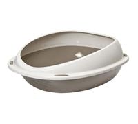 Agrobiothers Shuttle Bac à Litière Ovale Avec Rebord pour Chat 57 X 40 X 19 cm