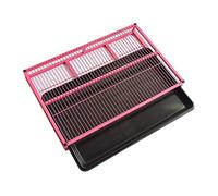 Bac à litière portable pour chien - En acier inoxydable avec bac à déchets amovible pour un nettoyage facile