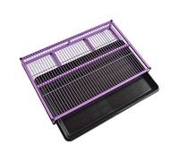 Bac à litière portable pour chien - En acier inoxydable avec bac à déchets amovible pour un nettoyage facile