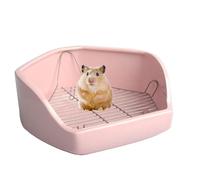 Bac à litière pour animaux de compagnie - Bac à litière pour petits animaux - Design métallique amovible - Pot d'apprentissage de la propreté pour lapin, poulet
