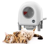 Bac à LitièRe Pour Chat à Nettoyage Automatique, Pour Plusieurs Chats, ContrôLe Intelligent Par Application Sans Ramassage, Conception D'éChappement Intelligente, Avec Sac Poubelle