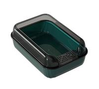 Bac à litière pour Chat | Bac à litière avec Bouclier Anti-éclaboussures | Boîtes pour Chat à côté Haut, Toilettes pour Animaux domestiques de Petite et Grande Taille, Fournitures pour