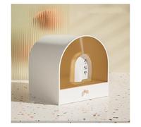 Bac à litière pour Chat Bac à litière for Chat entièrement fermé avec Pelle, Maison for Capuchon bac de Type tiroir, Toilettes Portables for Animaux Compagnie Grand Espace(Orange)