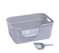 Bac À Litière pour Chat - Bac À Litière pour Chat, Toilettes pour Chat Extra Profondes À Dessus Ouvert | Boîtes Anti-déversement pour Chat, Bac À Litière pour Chat, Fournitures pour Animaux Compagnie