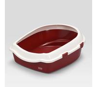 Europet Bernina Bac à Litière Rectangulaire de Très Grande Rouge Taille 70 X 55 X 18