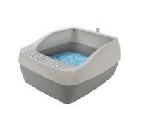 PetSafe Bac à litière Crystal Deluxe pour chat – sac cristal, technologie Air-Flow innovante, 5x moins d'odeur