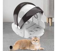 Bac à litière pour Chat Séchoir Pliable for Animaux de Compagnie de 65 L, 4 températures réglables, durée de séchage de 1 à 120 Minutes, Flux d'air Double Cycle Efficace à 360°