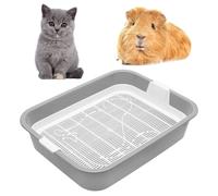 Bac à litière pour chaton avec tamis - Pour petits animaux - Litière pour lapins et rongeurs