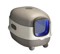 Bac à litière pour Chaton - Conception à Plateau Ouvert, conteneur spacieux de Grande capacité, Lampe UV, Pelle Pratique, hygiénique, Entretien Facile | Convient aux Petits, Moyens et Grands Chatons,