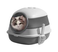Bac à Litière pour Chaton | Litière Fermée Pliable avec Contrôle des Odeurs pour Chaton - avec Pelle Et Couvercle Bac À Parois Hautes | pour Animaux Domestiques Intérieur Maison Coin Appartement