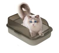 Bac à litière pour chats - Boîte à sable pour chats ouverts | Open Top Hygienic Odor Control Cat Pan | Boîtes à sable côtés hauts | Fournitures de salle de bain