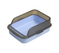 Bac à litière pour chats - Boîte à sable pour chats ouverts | Open Top Hygienic Odor Control Cat Pan | Boîtes à sable côtés hauts | Fournitures de salle de bain
