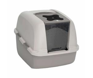 Bac à litière pour chats Catit 46 x 55 x 45 cm Avec couvercle Jumbo Gris Plastique