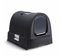 Bac à litière pour chats Curver Anthracite 51 x 38,5 x 39,5 cm Plastique [Pla