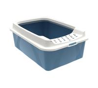 Bac à litière pour chats Rotho My Pet Bonnie Eco 56 x 17 x 40 cm Bleu/Blanc