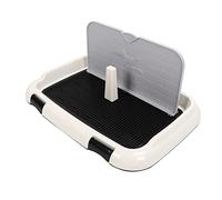 Bac à litière pour chien - Avec couvercle mural - En plastique - Stockage d'urine de 1 litre - Empêche de marcher sur les tapis d'entraînement - Convient pour les chiots et les chiens adultes