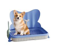 Bac à litière pour Chien avec paroi Anti-éclaboussures pour Chiot - Station Forte capacité de Charge, Pot Multifonctionnel d'intérieur et d'extérieur