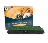 Bac à litière pour chien PETSWORLD avec gazon artificiel - Entraînement idéal pour les chiots - Bac récupérateur pour un nettoyage facile - Convient pour l'intérieur et l'extérieur - Solution