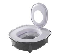 Bac à litière pour grands chats | Contrôle des odeurs, bac semi-fermé amovible avec design anti-trace, pour les grands chats dans les maisons, appartements ou pendant les voyages